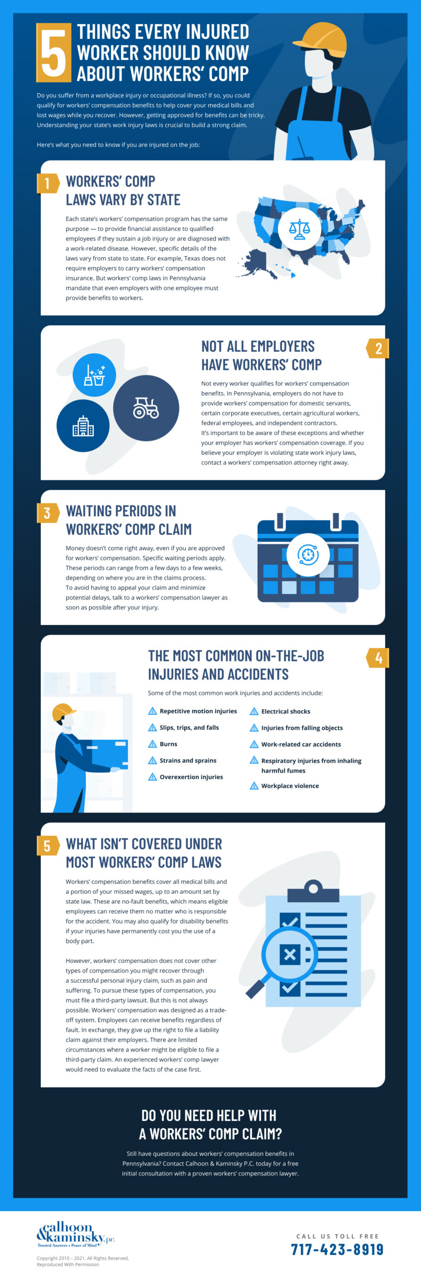 Five Things Every Injured Worker Should Know About Workers' Comp