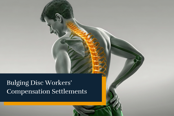 a 3D illustration of a man with back pain because of a bulging disc